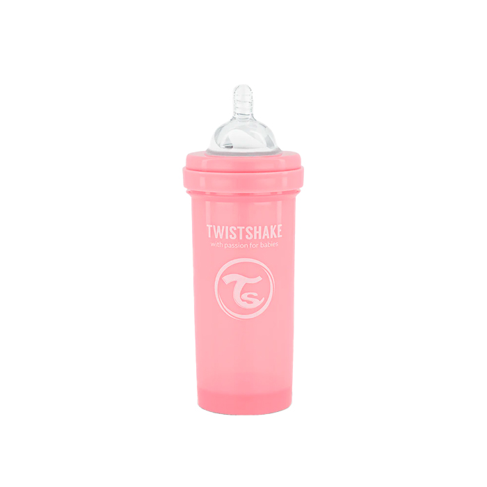 Twistshake Biberón Anticólicos Rosa 260ml