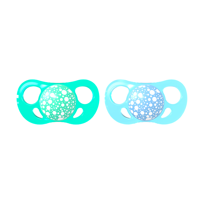 Twistshake Pack Chupetes 0-6m Azul y Verde