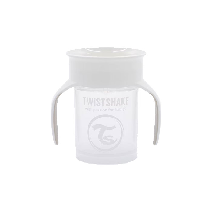 Twistshake Vaso 360 Blanco 6+m 230ml