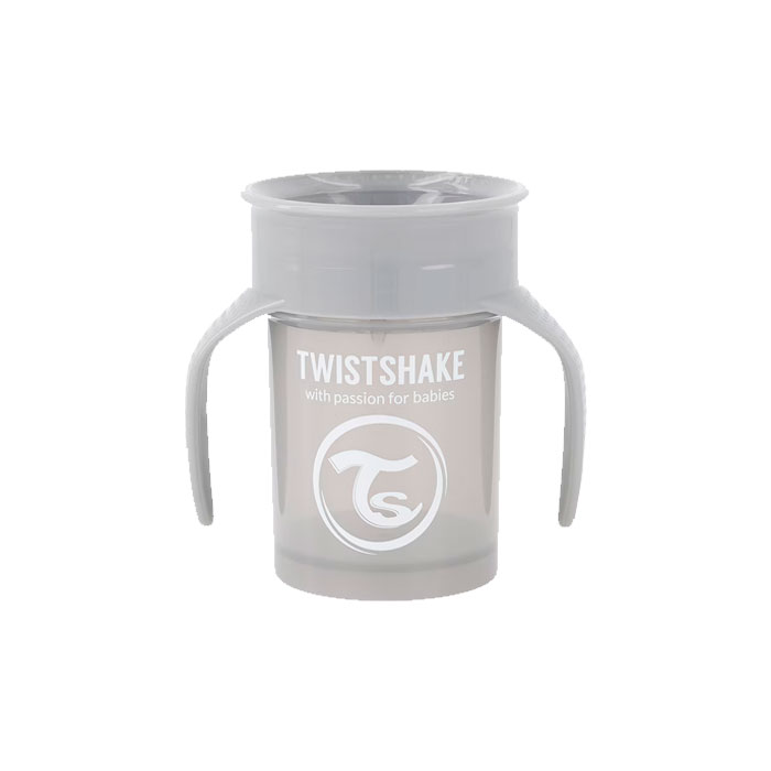 Twistshake Vaso 360 Gris 6+m 230ml