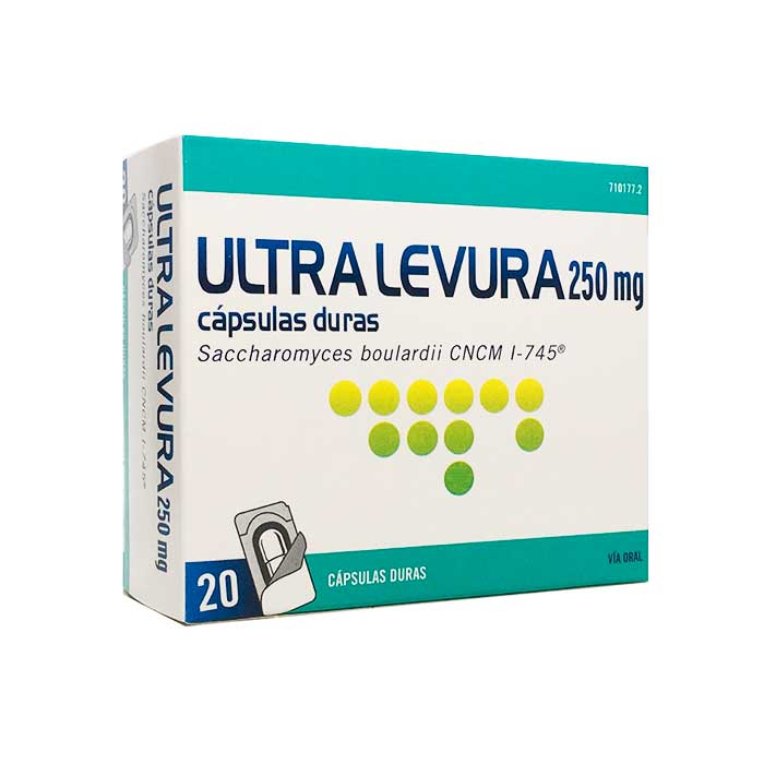 Ultra Levura 250 mg 20 Cápsulas