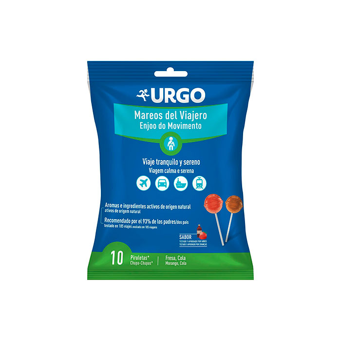 Urgo Mareos Del Viajero 10 Piruletas