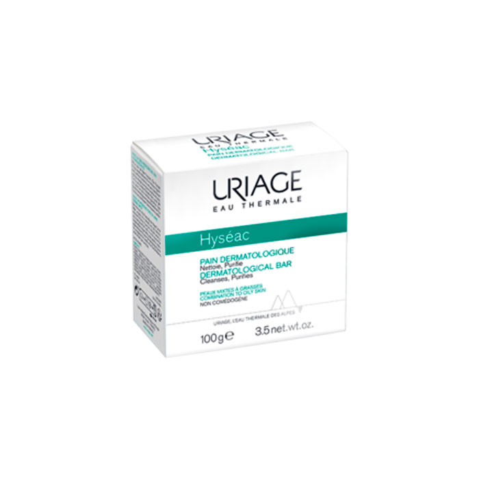 Pain Dermatologique Uriage Hyséac 100g - Savon Nettoyant Doux Pour Peaux Sensibles, Neuf