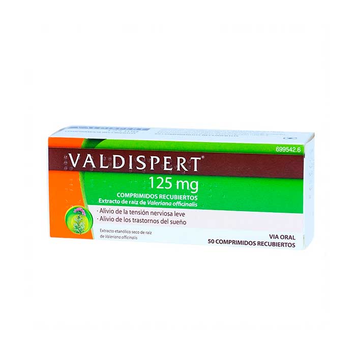 Valdispert 125mg 50 Comprimidos Recubiertos