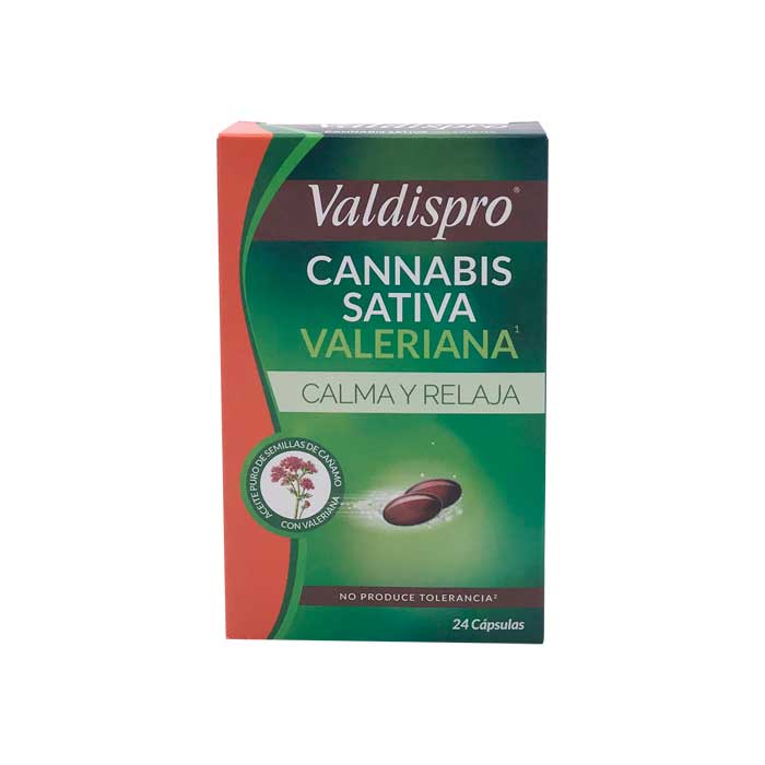 Valdispro Cannabis Sativa Valeriana 24 Capsulas