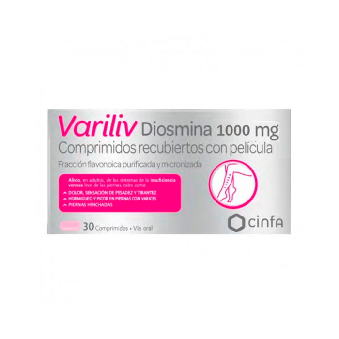 Variliv Diosmina 1000 mg 30 Comprimidos
