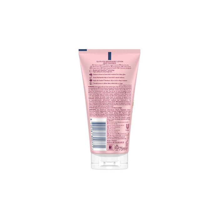 Vaseline Gluta-hya Loción Sérum Corporal Dewy Radiance Piel Luminosa 75ml