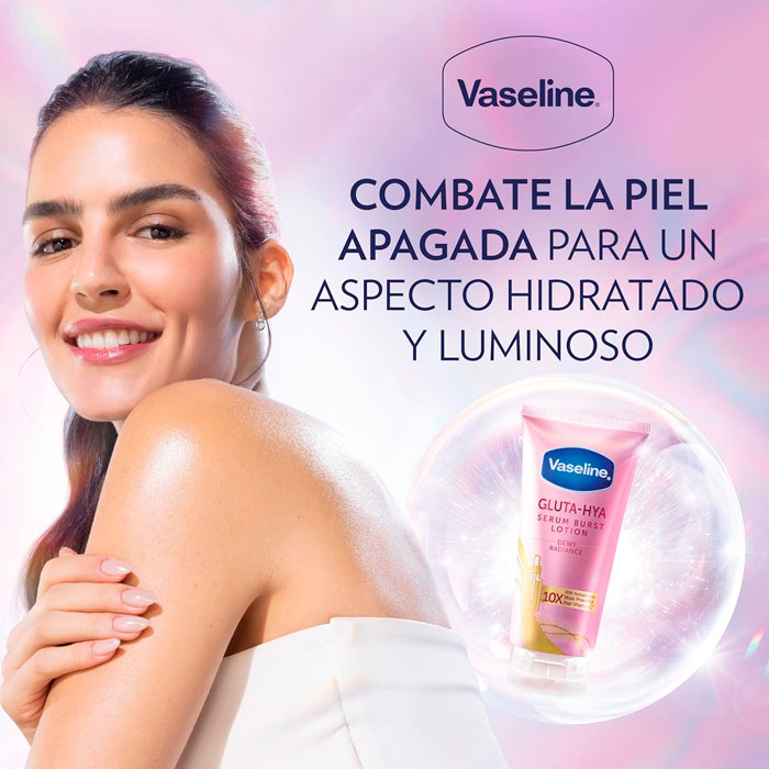 Vaseline Gluta-hya Loción Sérum Corporal Dewy Radiance Piel Luminosa 75ml