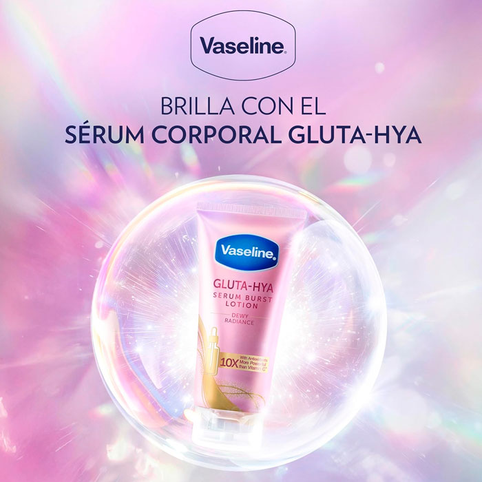 Vaseline Gluta-hya Loción Sérum Corporal Dewy Radiance Piel Luminosa 75ml