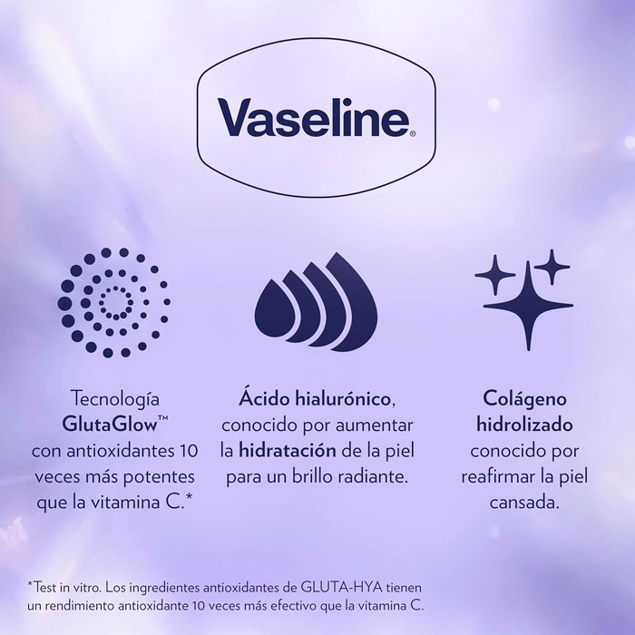 Vaseline Gluta-hya Loción Sérum Corporal Overnight Radiance 200ml