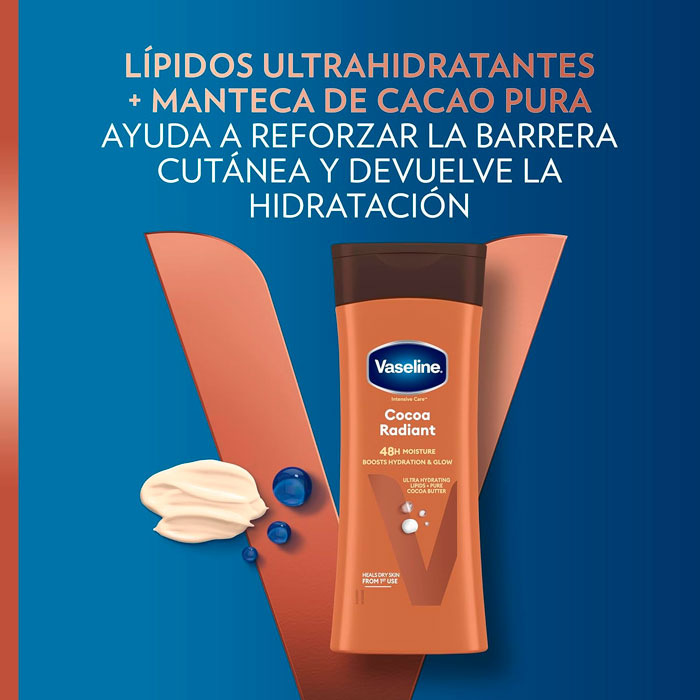 Vaseline Intensive Care Cocoa Radiant Loción Corporal Hidratante 400ml