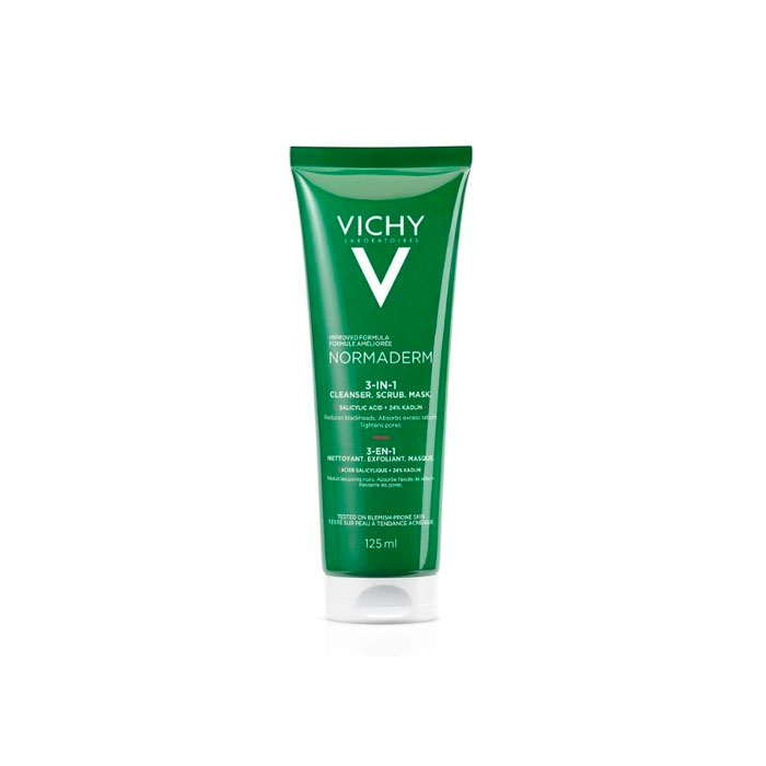 Vichy Normaderm 3 en 1 Exfoliante Limpiador Mascarilla 125ml