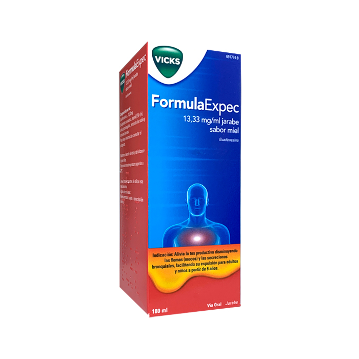 Vicks Formulaexpec 13,33 mg/ml Jarabe Sabor Miel 180ml