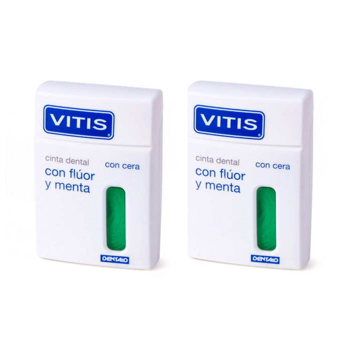 Vitis Cinta Dental con Flúor y Menta Duplo