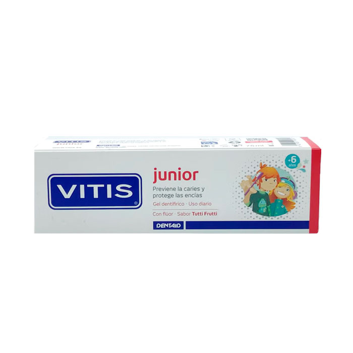 Vitis Junior Gel 75 ml Sabor Tutti Frutti