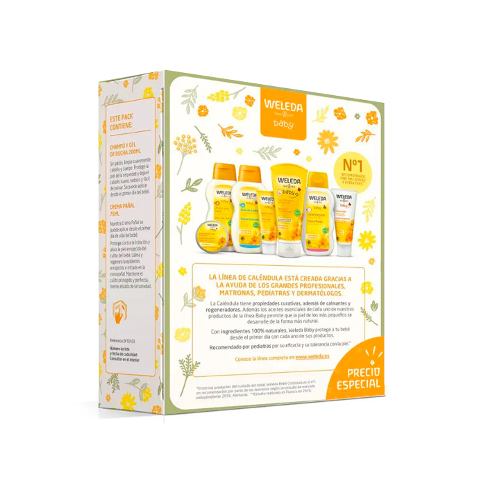 Comprar WELEDA BABY PACK GEL DUCHA 2 EN 1 CALENDULA+ LECHE CORPORAL  CALENDULA a precio online