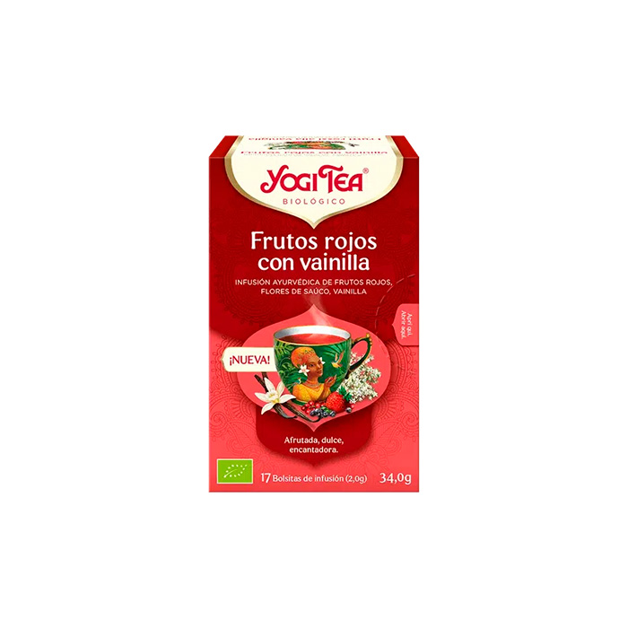 Yogi Tea Frutos Rojos con Vainilla 17 Bolsitas de Infusión
