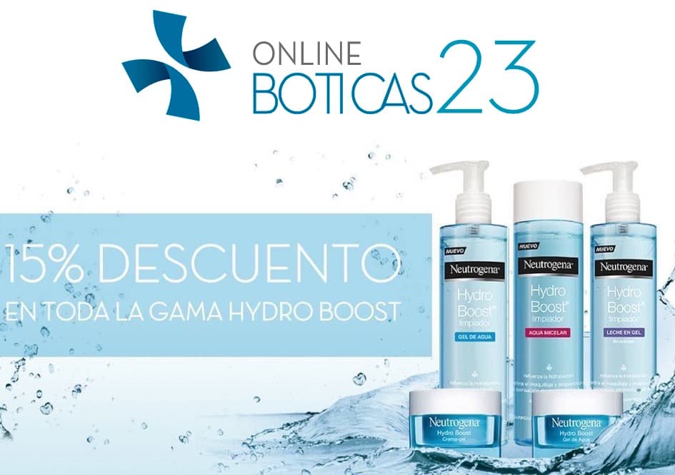 gama neutrogena 15 descuento hydroboost