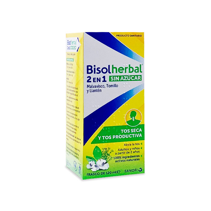 Comprar Bisolherbal 2 en 1 Sin Azucar Antitusivo 120ml