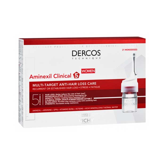 Comprar Dercos Aminexil Clinical Mujer 21 Ampollas