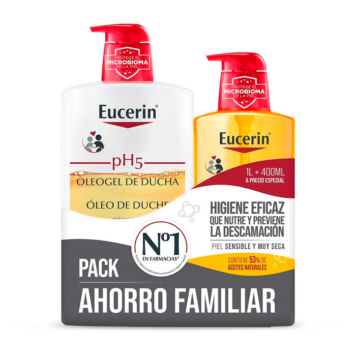 Comprar Eucerin Ph5 Oleogel de Ducha Pack Ahorro 1000ml + 400ml