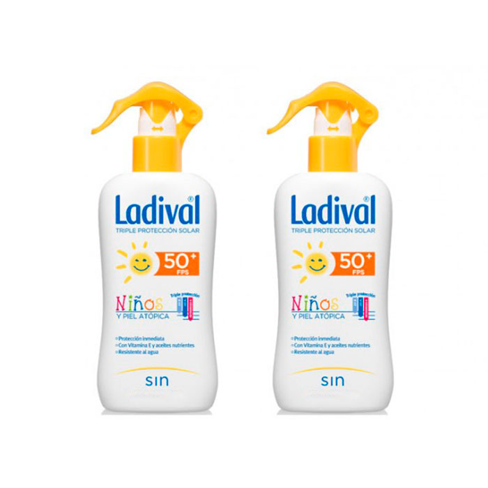 Comprar Ladival Niños y Piel Atopica Spray Spf50+ Duplo 200ml+200ml