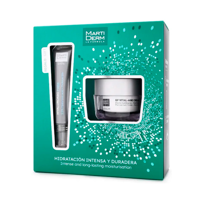 Comprar Martiderm Pack Platinum Gf Vital Age Cream Piel Normal Mixta 50ml + Shots Hyaluronic Firm 20ml