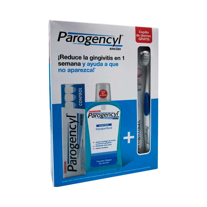 Comprar Parogencyl Pack Control Pasta Encias 125ml + Control Colutorio 500ml + Regalo Cepillo de Dientes