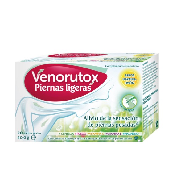 Comprar Venorutox Piernas Ligeras 20 Sobres