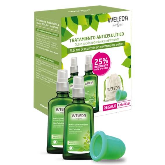 Comprar Weleda Aceite Abedul Celulitis Duplo 100ml+100ml Regalo Celulicup