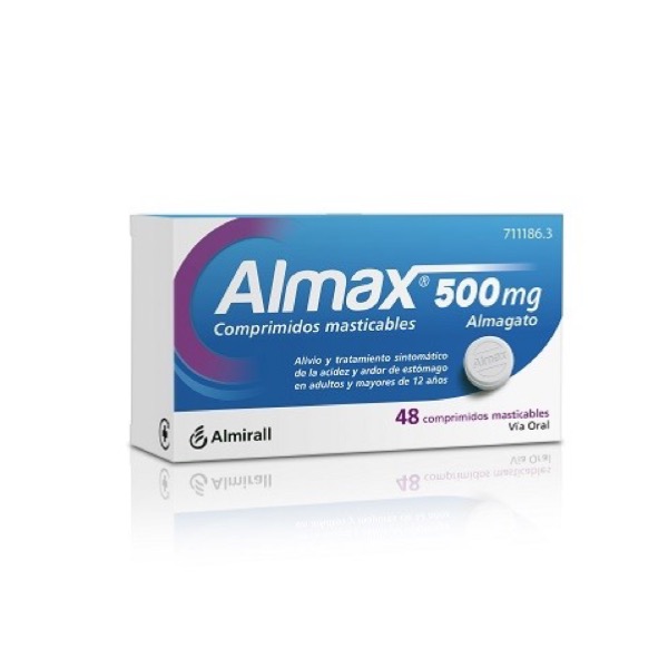 Almax 500mg 48 Comprimidos Masticables