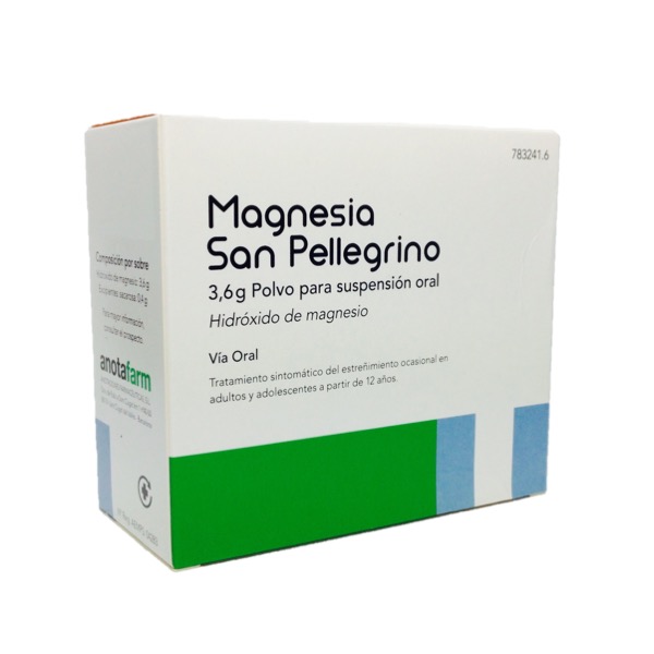 Magnesia san pellegrino polvo 20 sobres