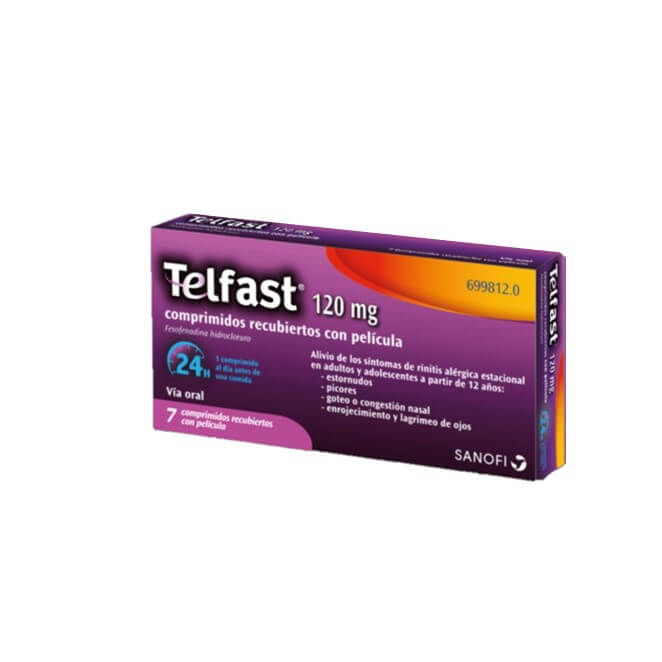 Telfast 120mg 7 Comprimidos
